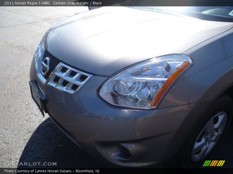 Gotham Gray Metallic / Black 2011 Nissan Rogue S AWD
