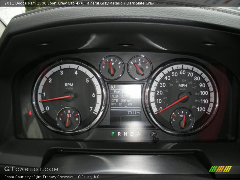 Mineral Gray Metallic / Dark Slate Gray 2011 Dodge Ram 1500 Sport Crew Cab 4x4