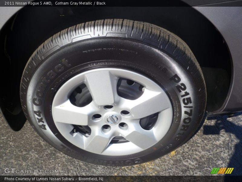 Gotham Gray Metallic / Black 2011 Nissan Rogue S AWD