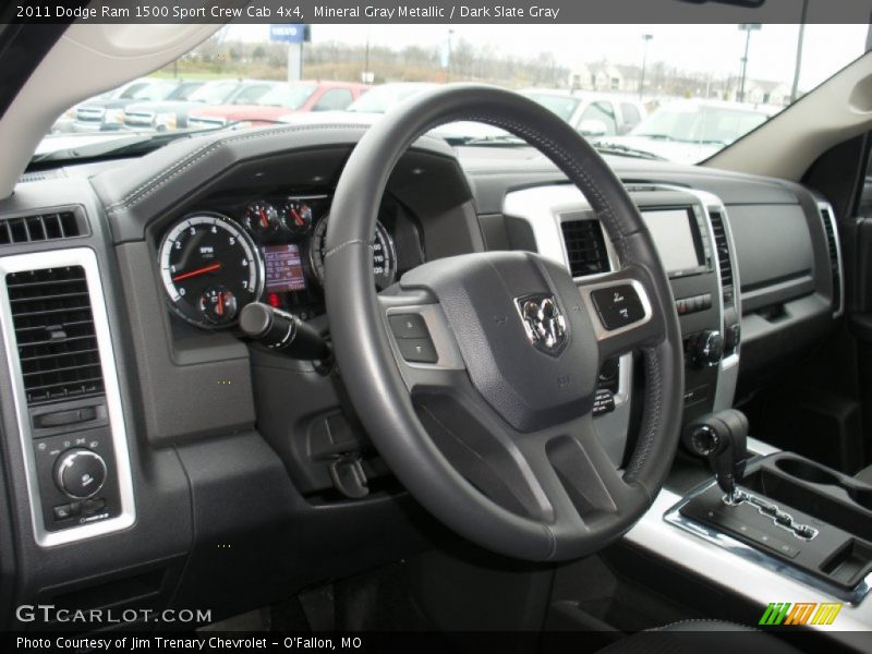 Mineral Gray Metallic / Dark Slate Gray 2011 Dodge Ram 1500 Sport Crew Cab 4x4