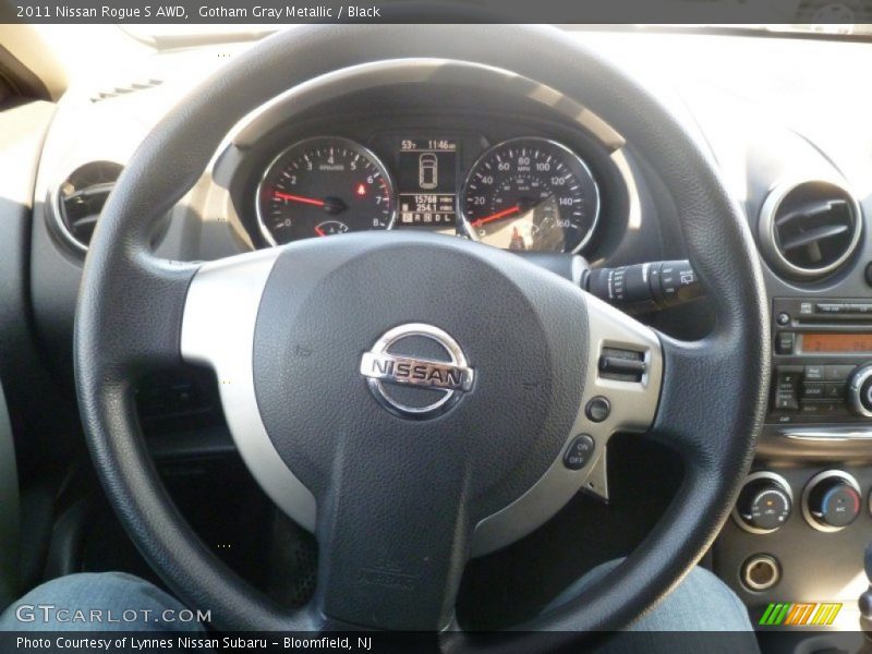 Gotham Gray Metallic / Black 2011 Nissan Rogue S AWD