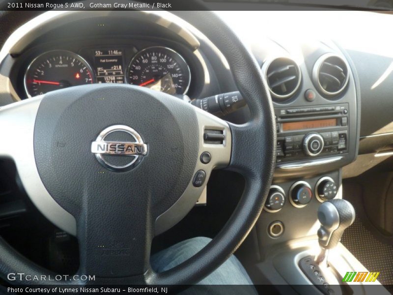 Gotham Gray Metallic / Black 2011 Nissan Rogue S AWD