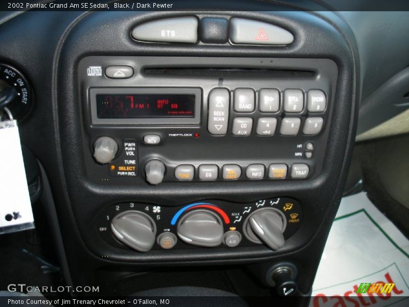 Controls of 2002 Grand Am SE Sedan