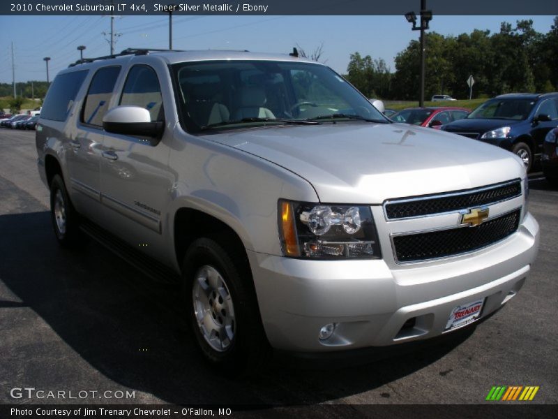 Sheer Silver Metallic / Ebony 2010 Chevrolet Suburban LT 4x4