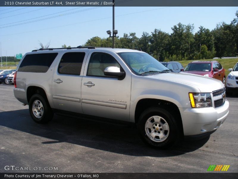 Sheer Silver Metallic / Ebony 2010 Chevrolet Suburban LT 4x4