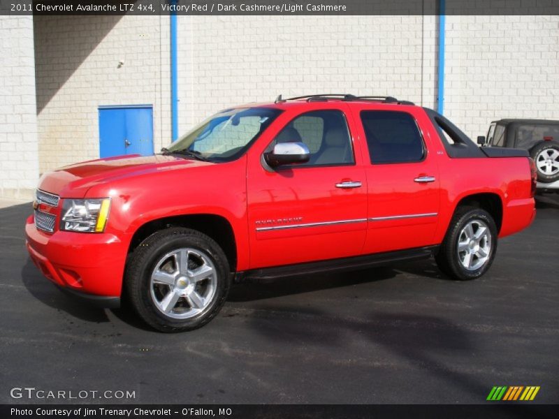 Victory Red / Dark Cashmere/Light Cashmere 2011 Chevrolet Avalanche LTZ 4x4