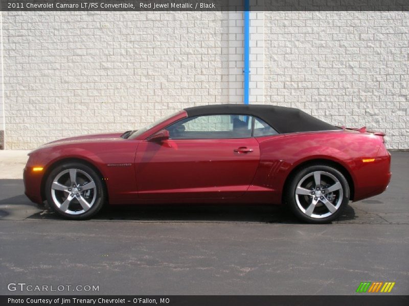 Red Jewel Metallic / Black 2011 Chevrolet Camaro LT/RS Convertible