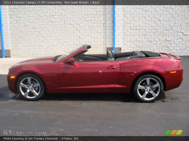 Red Jewel Metallic / Black 2011 Chevrolet Camaro LT/RS Convertible