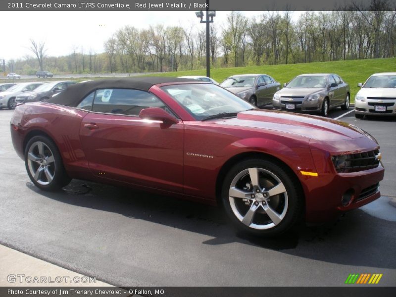 Red Jewel Metallic / Black 2011 Chevrolet Camaro LT/RS Convertible