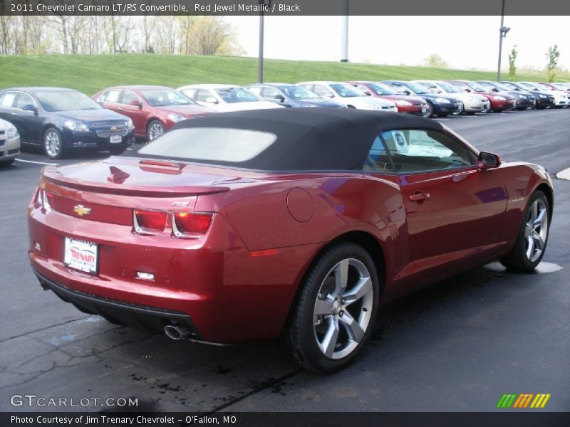 Red Jewel Metallic / Black 2011 Chevrolet Camaro LT/RS Convertible