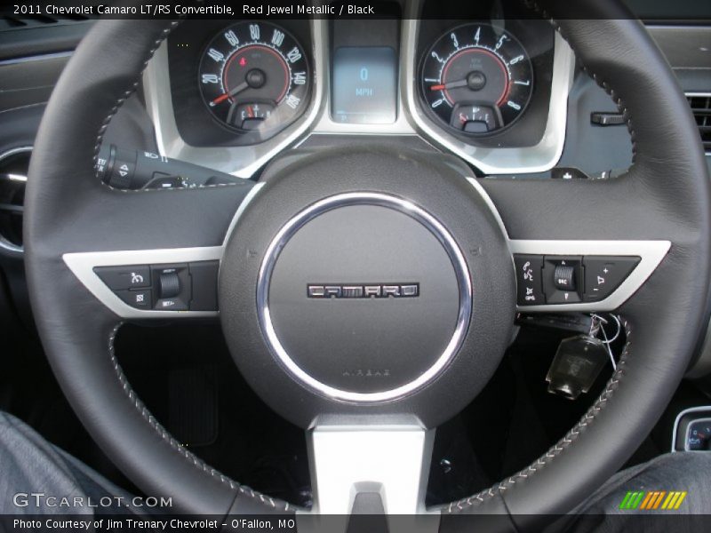 Red Jewel Metallic / Black 2011 Chevrolet Camaro LT/RS Convertible
