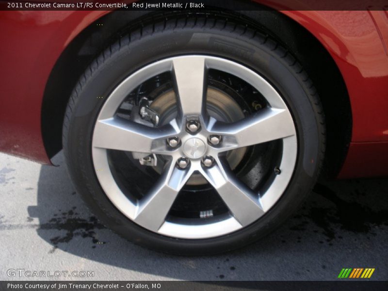 Red Jewel Metallic / Black 2011 Chevrolet Camaro LT/RS Convertible
