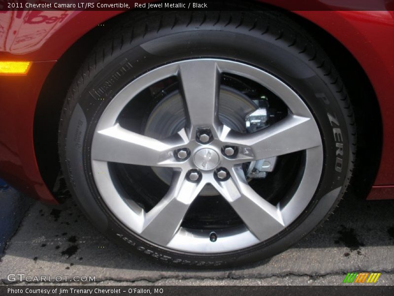 Red Jewel Metallic / Black 2011 Chevrolet Camaro LT/RS Convertible