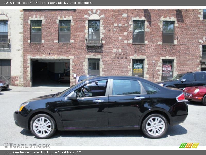 Ebony Black / Charcoal Black 2010 Ford Focus SEL Sedan