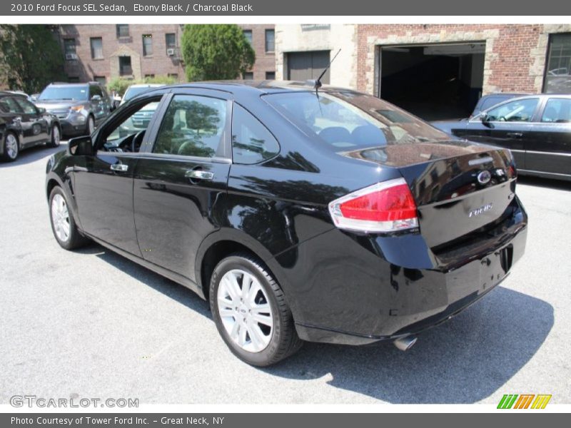 Ebony Black / Charcoal Black 2010 Ford Focus SEL Sedan