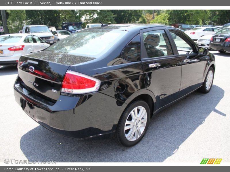 Ebony Black / Charcoal Black 2010 Ford Focus SEL Sedan