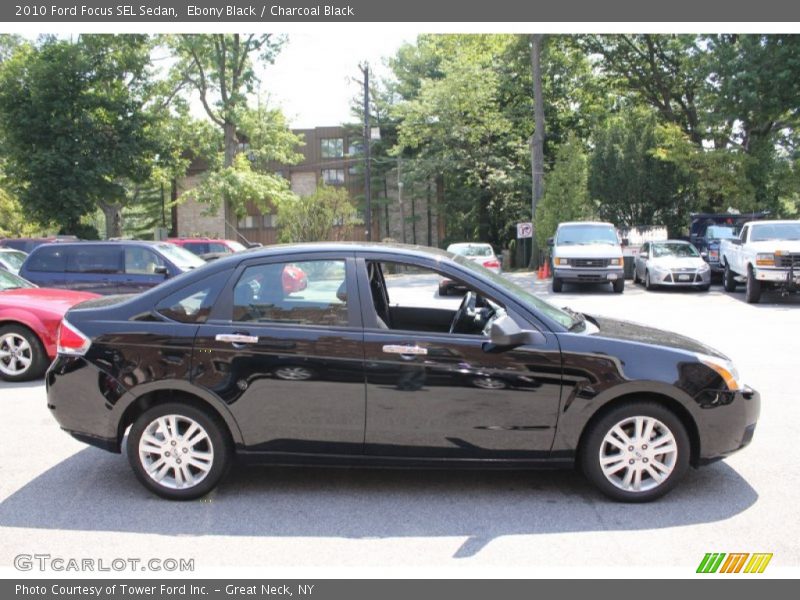 Ebony Black / Charcoal Black 2010 Ford Focus SEL Sedan