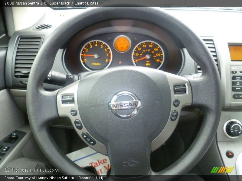 Super Black / Charcoal/Steel 2008 Nissan Sentra 2.0