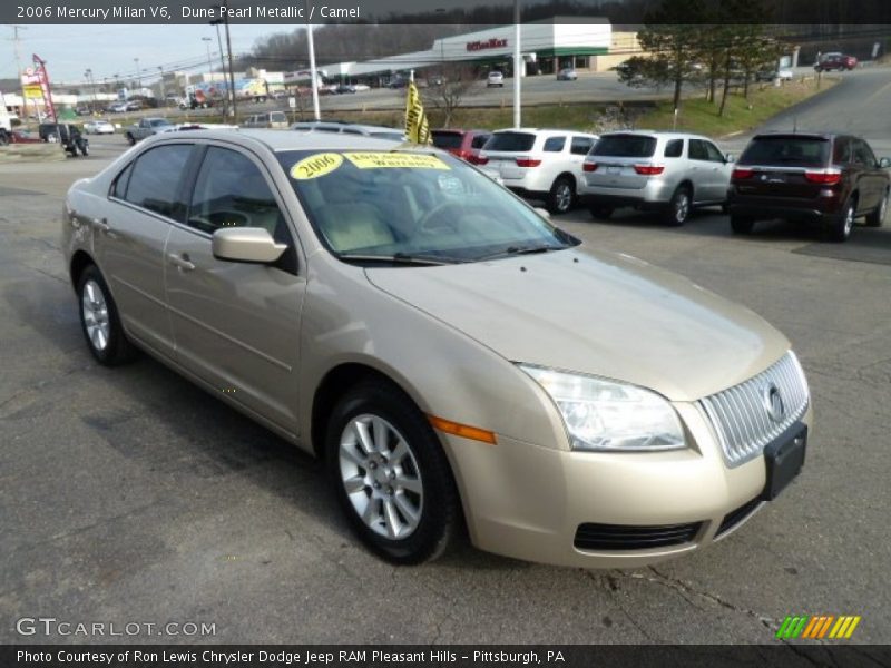 Dune Pearl Metallic / Camel 2006 Mercury Milan V6