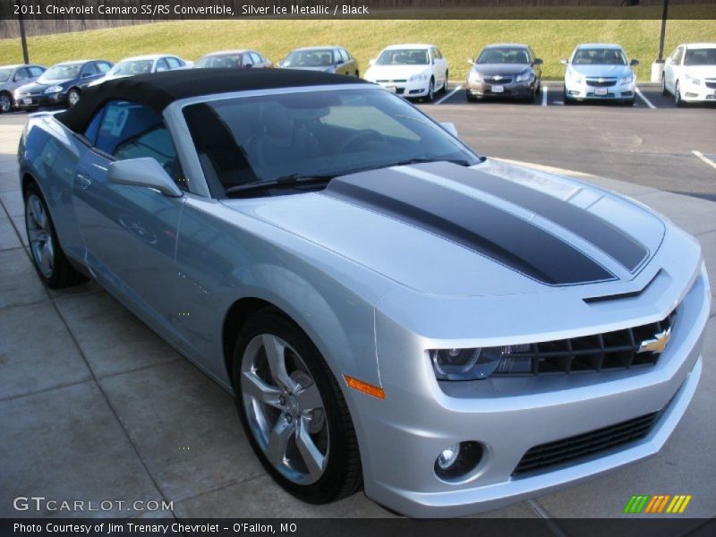 Silver Ice Metallic / Black 2011 Chevrolet Camaro SS/RS Convertible