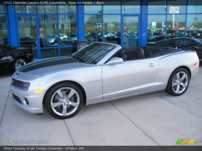 Silver Ice Metallic / Black 2011 Chevrolet Camaro SS/RS Convertible