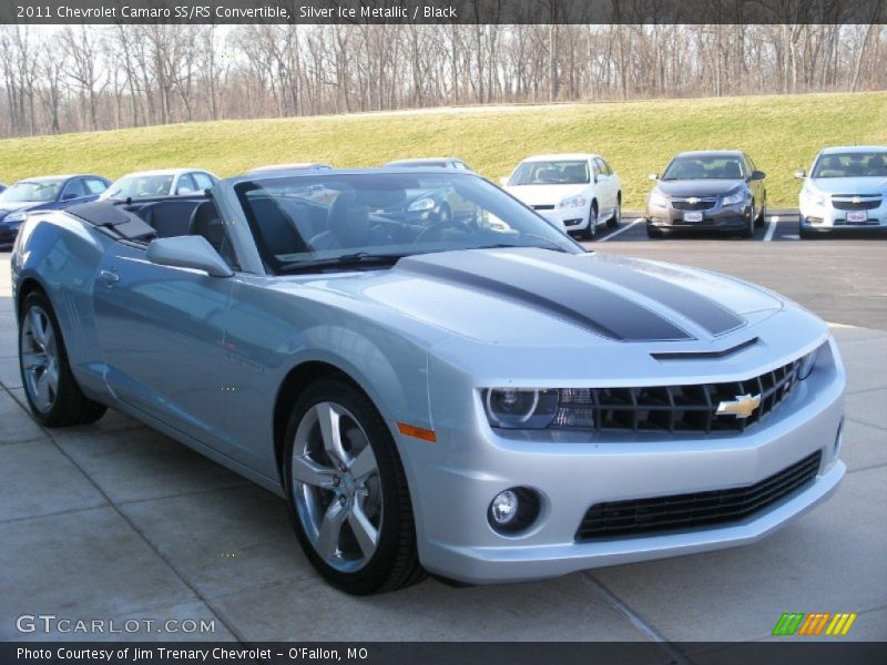 Silver Ice Metallic / Black 2011 Chevrolet Camaro SS/RS Convertible