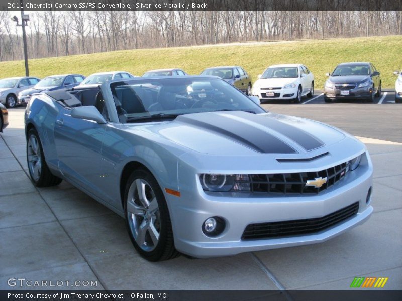 Silver Ice Metallic / Black 2011 Chevrolet Camaro SS/RS Convertible