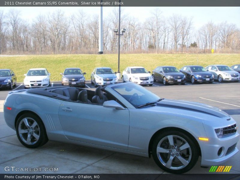 Silver Ice Metallic / Black 2011 Chevrolet Camaro SS/RS Convertible