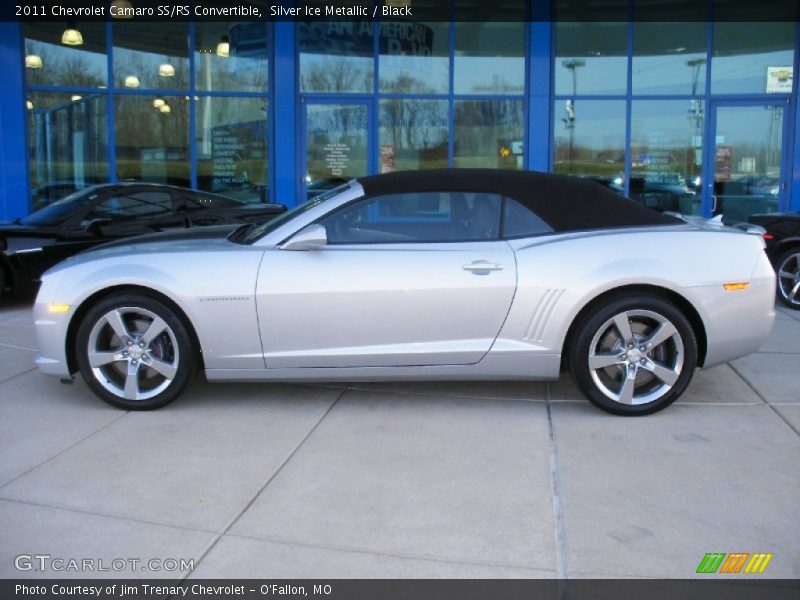 Silver Ice Metallic / Black 2011 Chevrolet Camaro SS/RS Convertible