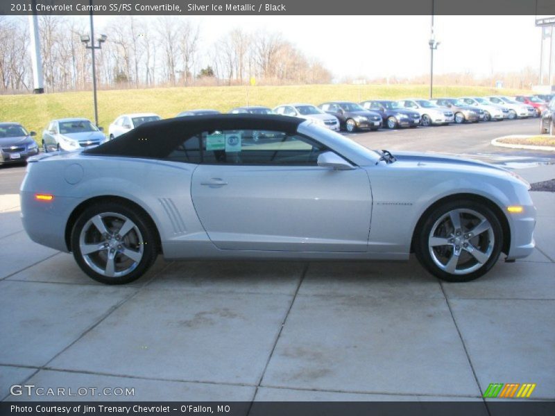 Silver Ice Metallic / Black 2011 Chevrolet Camaro SS/RS Convertible