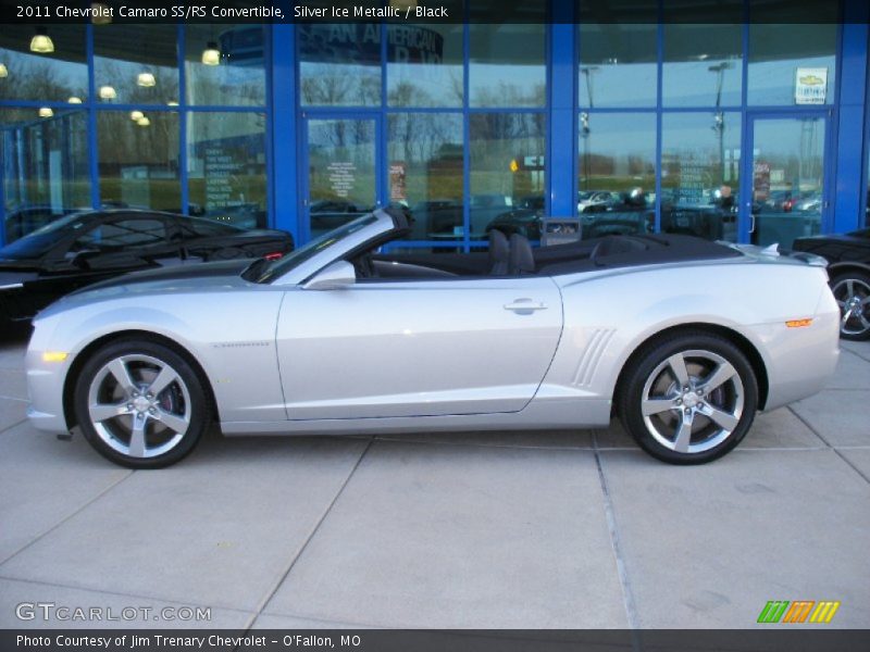 Silver Ice Metallic / Black 2011 Chevrolet Camaro SS/RS Convertible