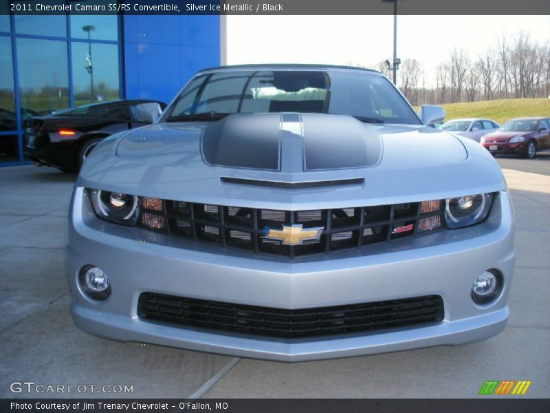 Silver Ice Metallic / Black 2011 Chevrolet Camaro SS/RS Convertible