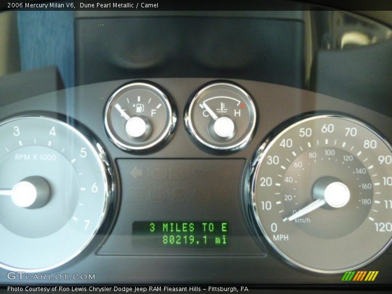Dune Pearl Metallic / Camel 2006 Mercury Milan V6