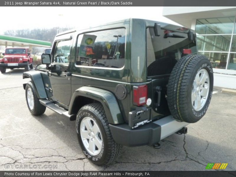 Natural Green Pearl / Black/Dark Saddle 2011 Jeep Wrangler Sahara 4x4