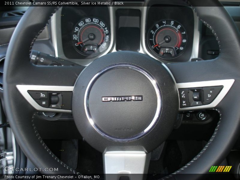 Silver Ice Metallic / Black 2011 Chevrolet Camaro SS/RS Convertible