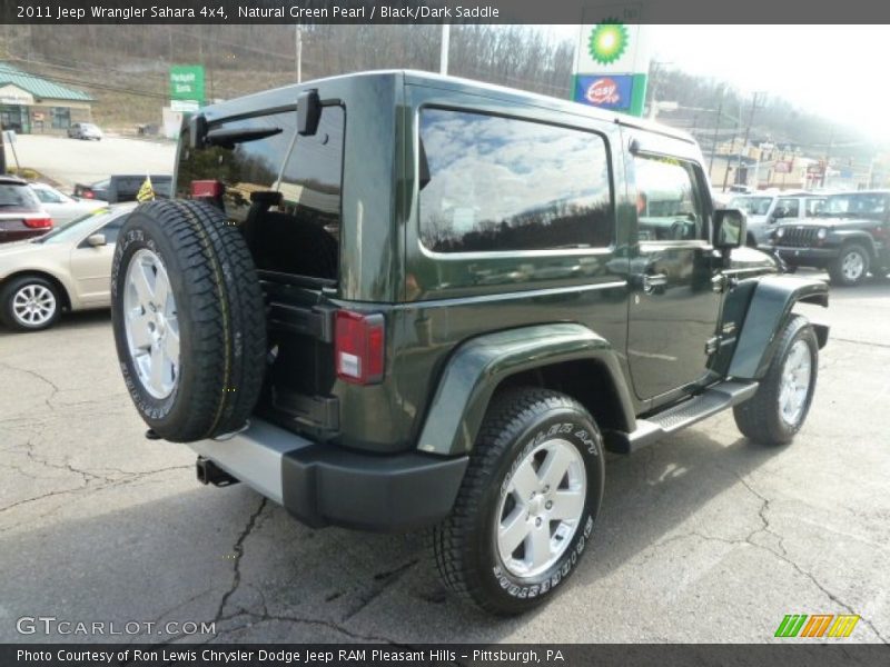 Natural Green Pearl / Black/Dark Saddle 2011 Jeep Wrangler Sahara 4x4