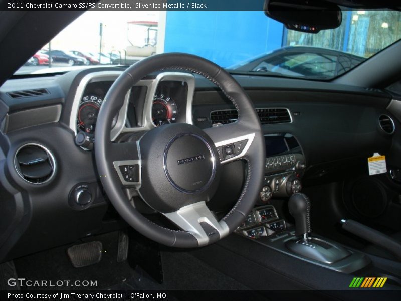 Silver Ice Metallic / Black 2011 Chevrolet Camaro SS/RS Convertible