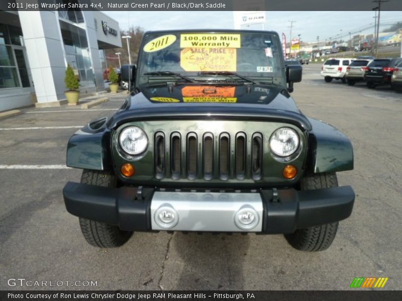 Natural Green Pearl / Black/Dark Saddle 2011 Jeep Wrangler Sahara 4x4