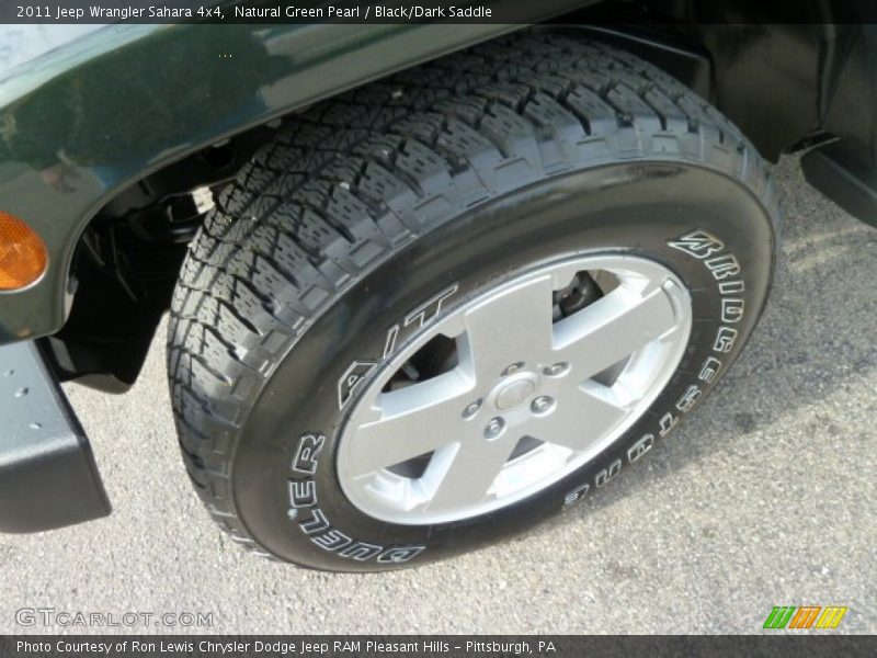 Natural Green Pearl / Black/Dark Saddle 2011 Jeep Wrangler Sahara 4x4