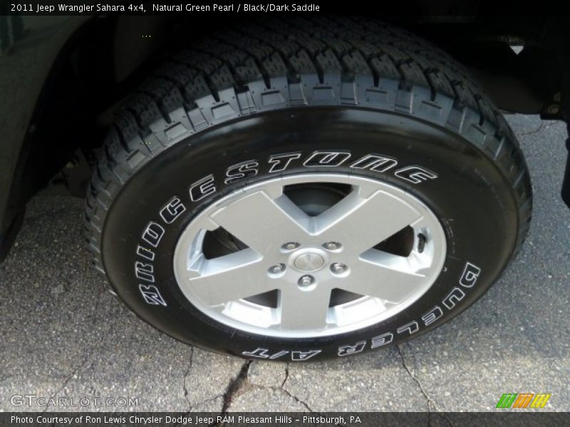 Natural Green Pearl / Black/Dark Saddle 2011 Jeep Wrangler Sahara 4x4