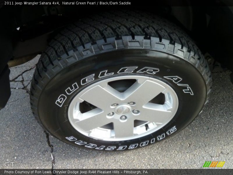 Natural Green Pearl / Black/Dark Saddle 2011 Jeep Wrangler Sahara 4x4