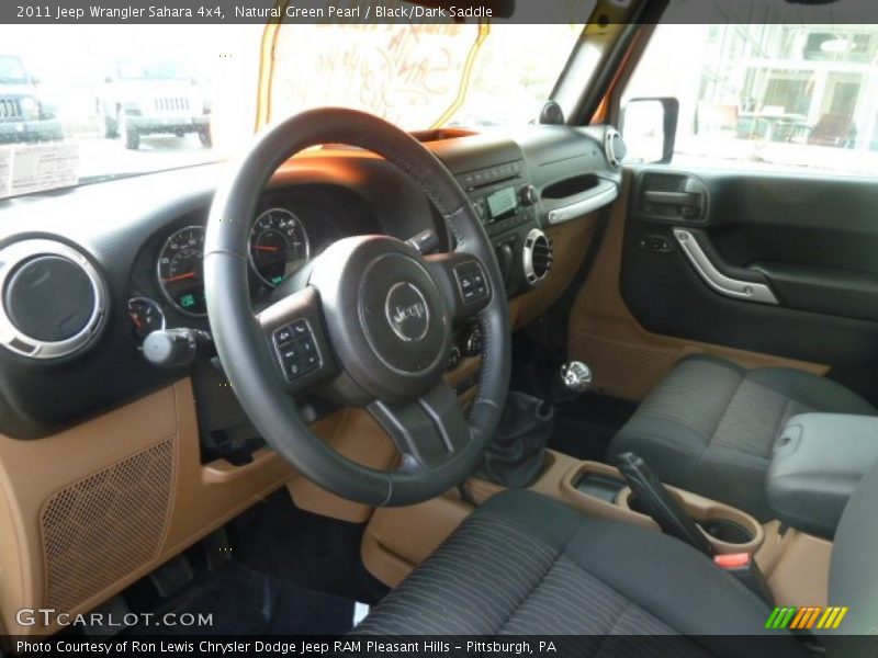  2011 Wrangler Sahara 4x4 Black/Dark Saddle Interior