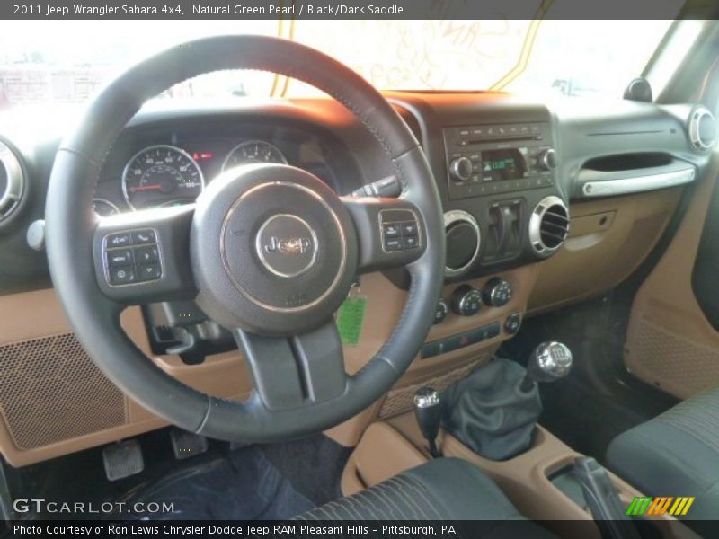 Natural Green Pearl / Black/Dark Saddle 2011 Jeep Wrangler Sahara 4x4