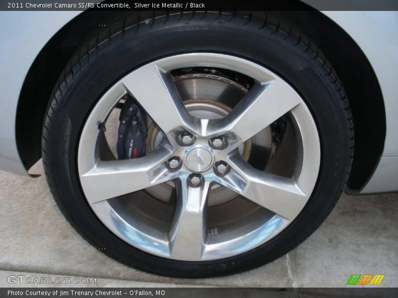 Silver Ice Metallic / Black 2011 Chevrolet Camaro SS/RS Convertible