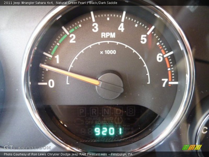 Natural Green Pearl / Black/Dark Saddle 2011 Jeep Wrangler Sahara 4x4