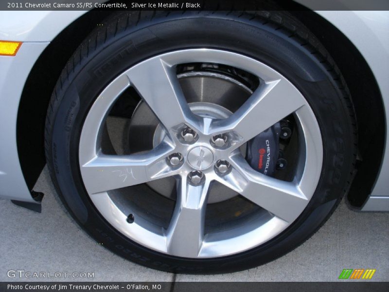 Silver Ice Metallic / Black 2011 Chevrolet Camaro SS/RS Convertible