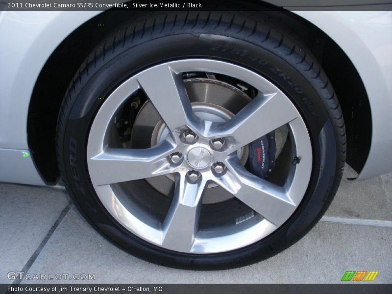 Silver Ice Metallic / Black 2011 Chevrolet Camaro SS/RS Convertible