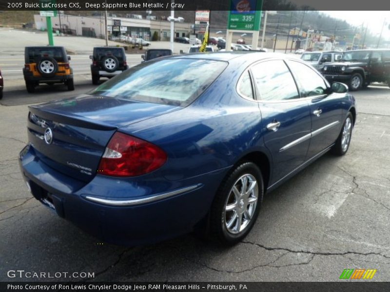 Deep Sapphire Blue Metallic / Gray 2005 Buick LaCrosse CXS