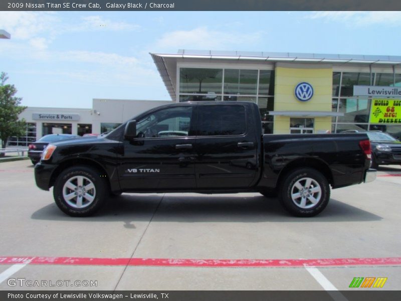 Galaxy Black / Charcoal 2009 Nissan Titan SE Crew Cab