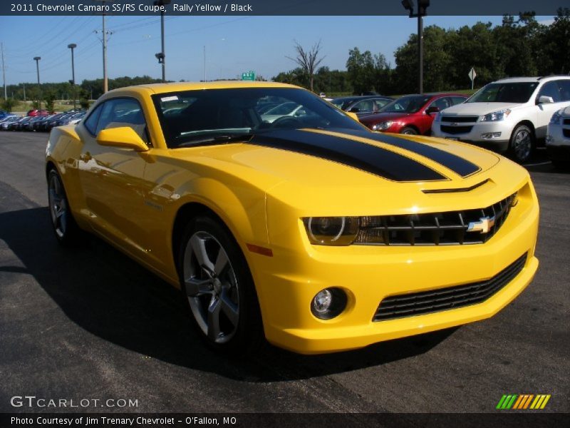 Rally Yellow / Black 2011 Chevrolet Camaro SS/RS Coupe